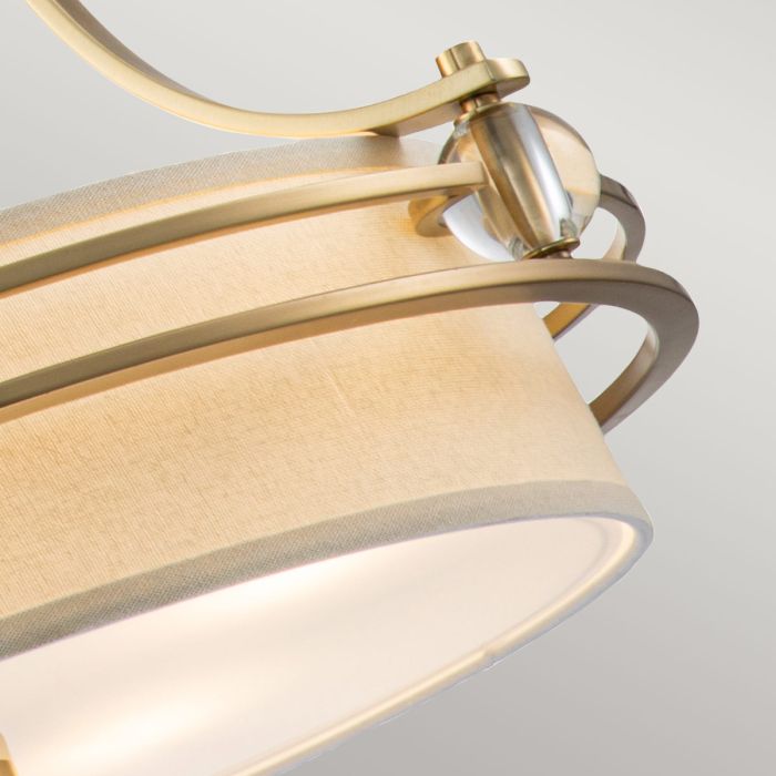 Elstead Lighting Gotham 4 Light Pendant - Brushed Brass