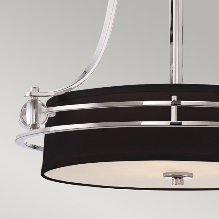 Elstead Lighting Gotham 4 Light Pendant - Imperial Silver