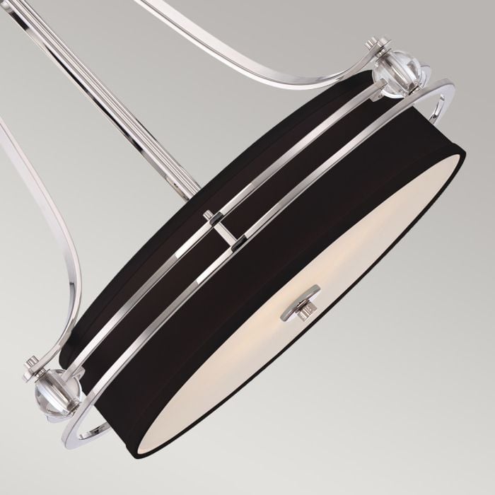 Elstead Lighting Gotham 4 Light Pendant - Imperial Silver