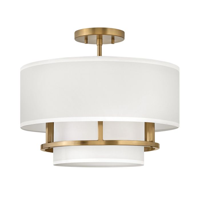 elstead lighting Graham 3 Light Duo Mount - Lacquered Brass