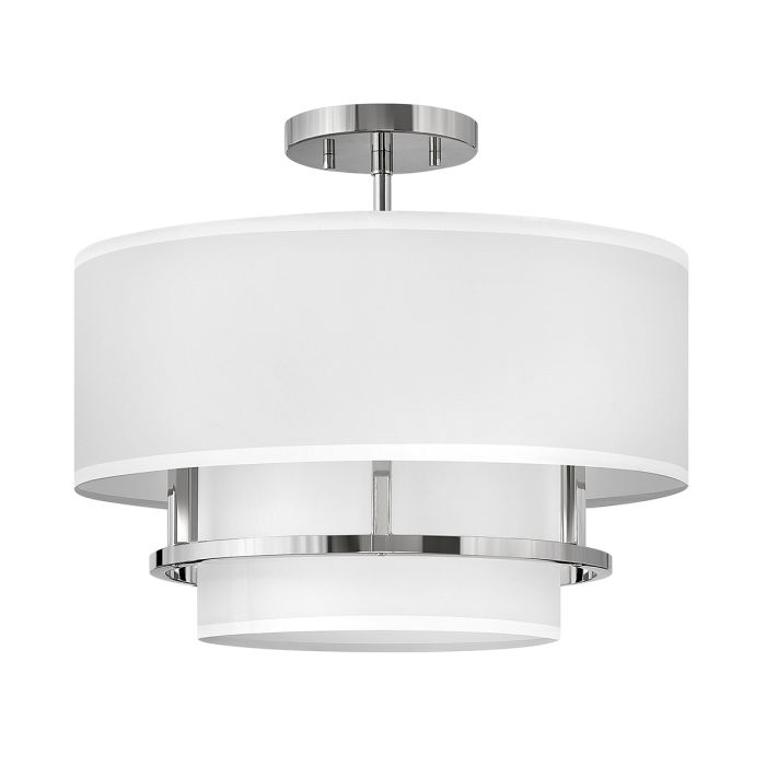 elstead lighting Graham 3 Light Duo Mount - Polished Nickel