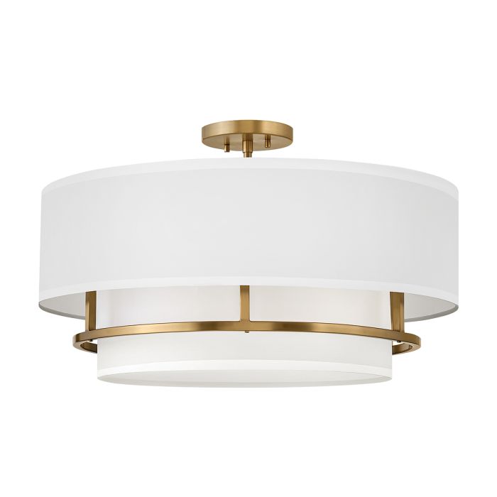 elstead lighting Graham 4 Light Duo Mount - Lacquered Brass