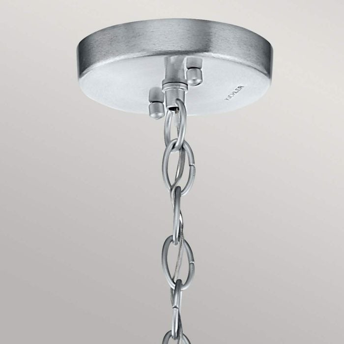 Elstead Lighting Grand Bank 1 Light Outdoor Pendant - Distressed Antique Grey & Brushed Aluminium