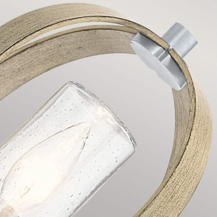 Elstead Lighting Grand Bank 1 Light Outdoor Wall Light - Distressed Antique Grey & Brushed Aluminium