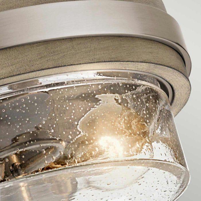 Elstead Lighting Grand Bank 2 Light Semi-Flush - Distressed Antique Grey