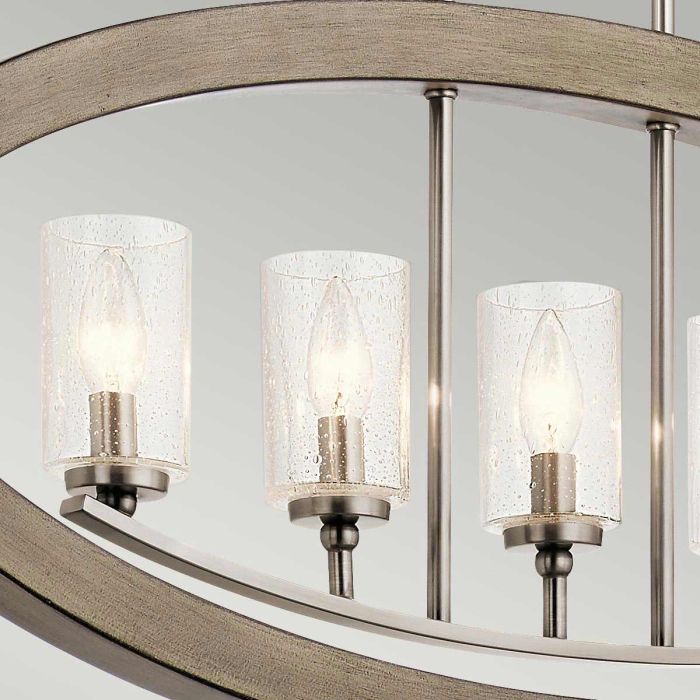 Elstead Lighting Grand Bank 5 Light Chandelier - Distressed Antique Grey