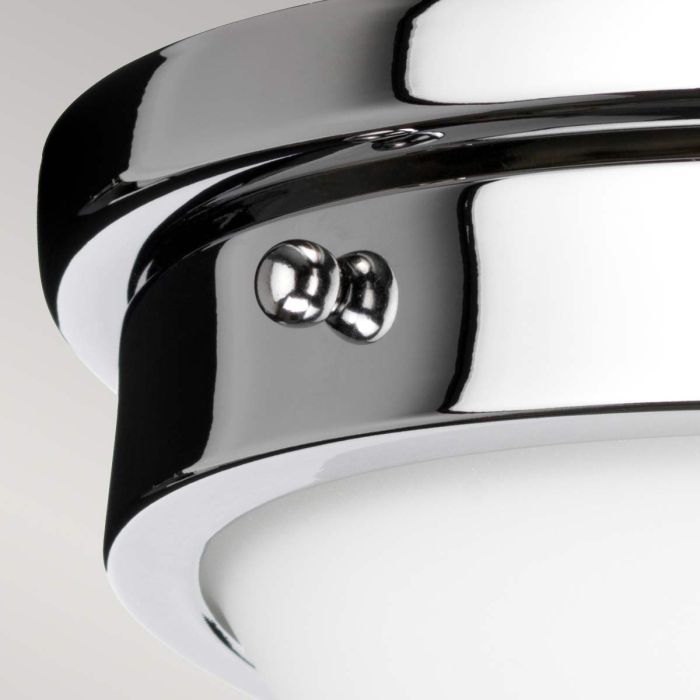 Elstead Lighting Gravity 2 Light Flush Light - Polished Chrome