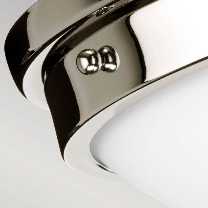 Elstead Lighting Gravity 2 Light Flush Light - Polished Nickel