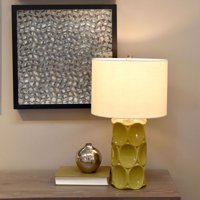 Elstead Lighting Green Retro 1 Light Table Lamp - Green