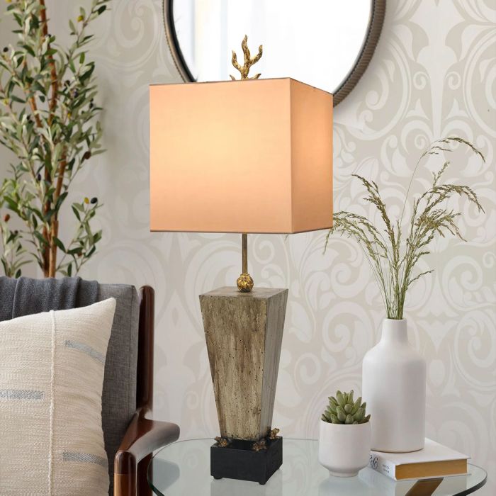 Elstead Lighting Grenouille 1 Light Table Lamp - Umber