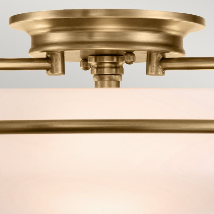 Elstead Lighting Griffin 3 Light Flush - Weathered Brass