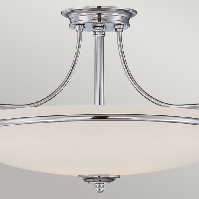 Elstead Lighting Griffin 3 Light Semi-Flush - Polished Chrome