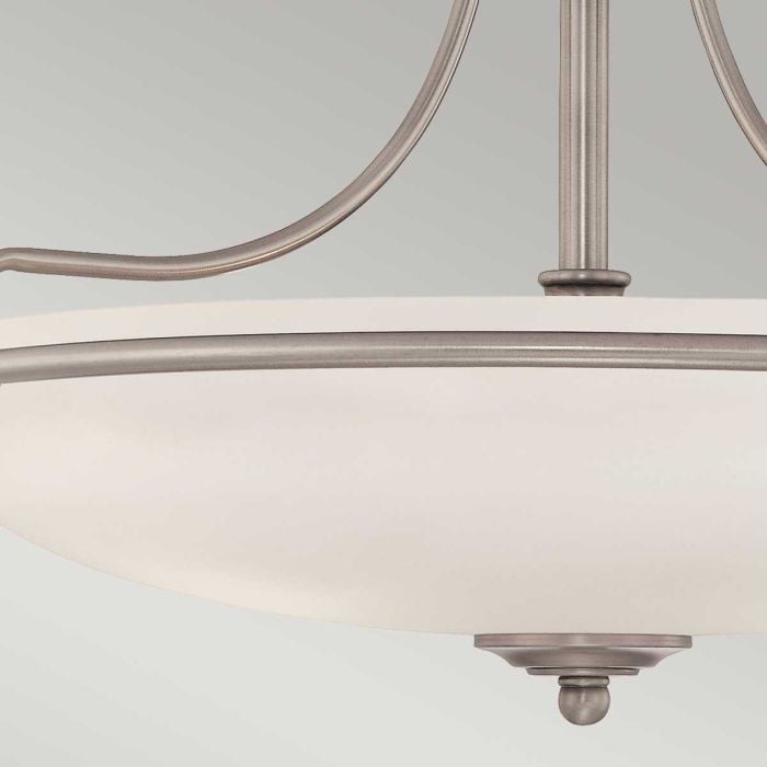 Elstead Lighting Griffin 4 Light Semi-Flush - Antique Nickel