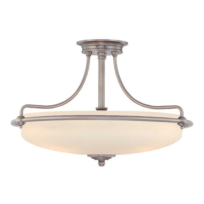 elstead lighting Griffin 4 Light Semi-Flush - Antique Nickel