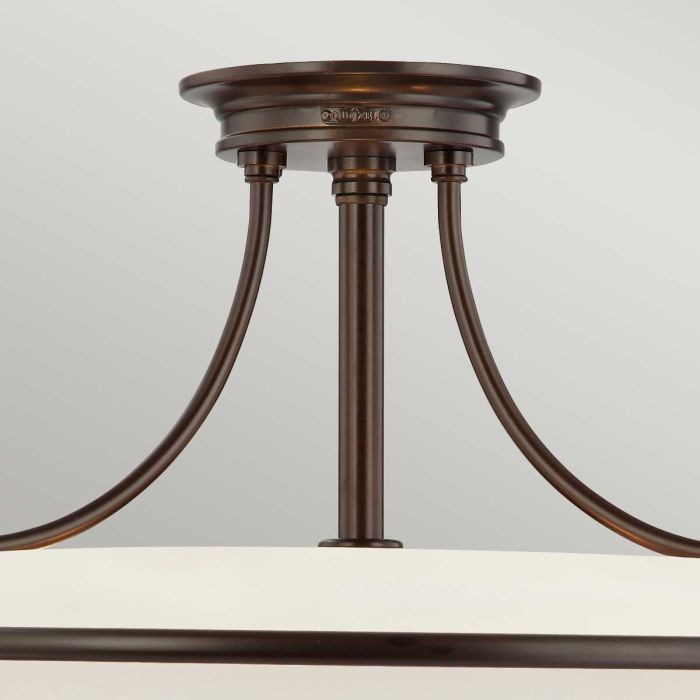 Elstead Lighting Griffin 4 Light Semi-Flush - Palladian Bronze