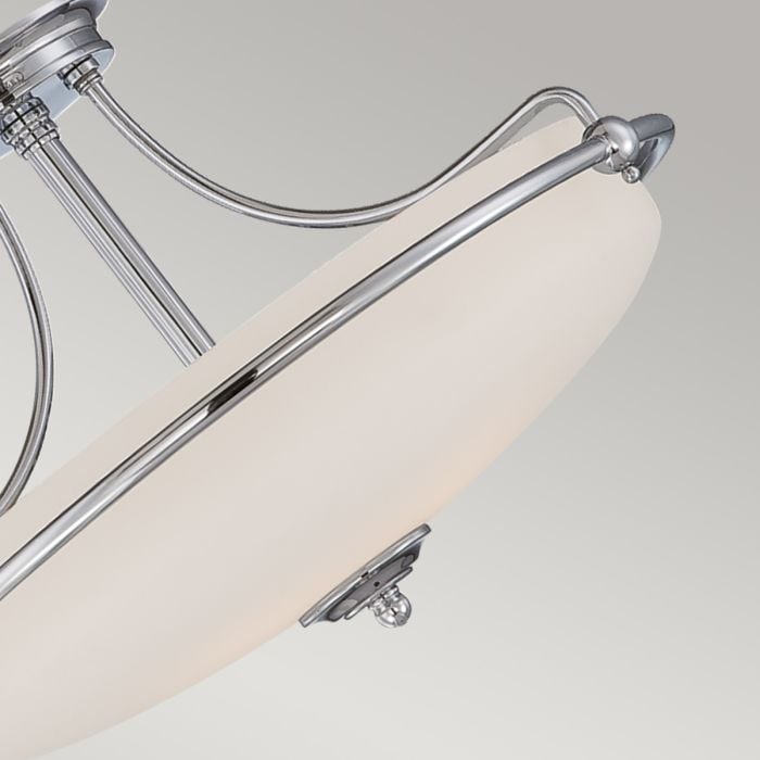 Elstead Lighting Griffin 4 Light Semi-Flush - Polished Chrome