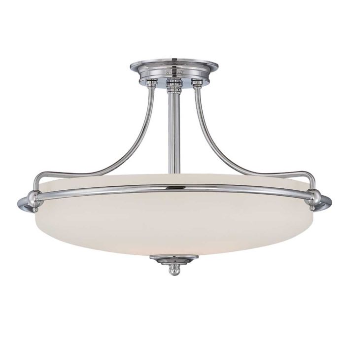 elstead lighting Griffin 4 Light Semi-Flush - Polished Chrome