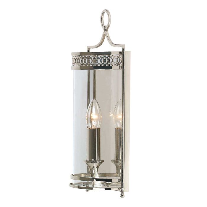 elstead lighting Guildhall 1 lt Wall Light - Polished Nickel