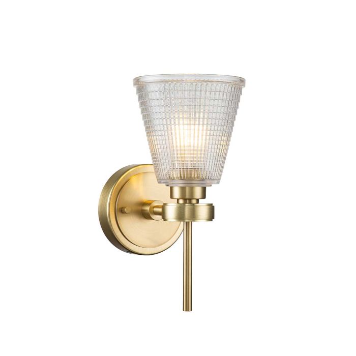 elstead lighting Gunnislake 1 Light Wall Light - Brushed Brass