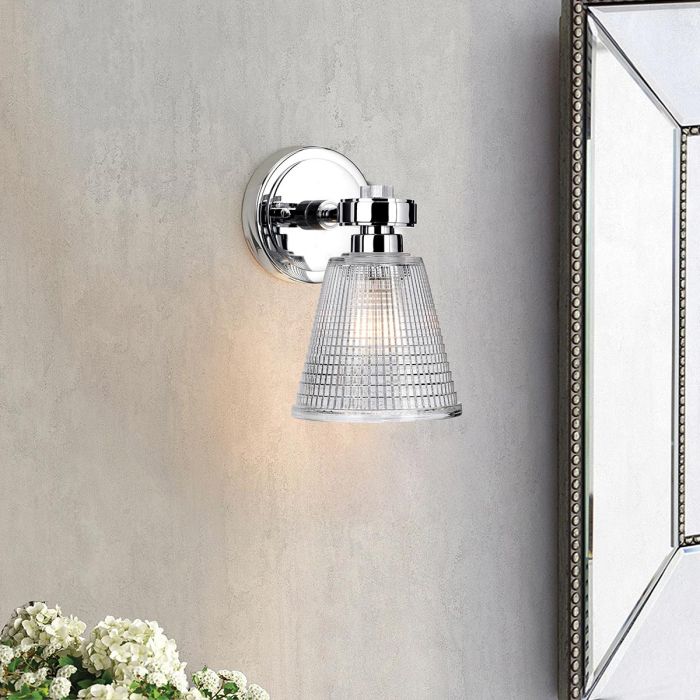 Elstead Lighting Gunnislake 1 Light Wall Light - Polished Chrome