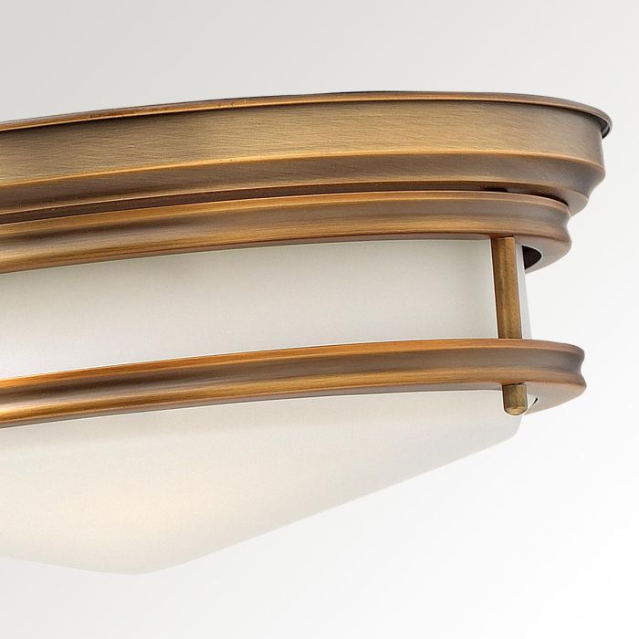 Elstead Lighting Hadley 3 Light Flush - Brushed Bronze