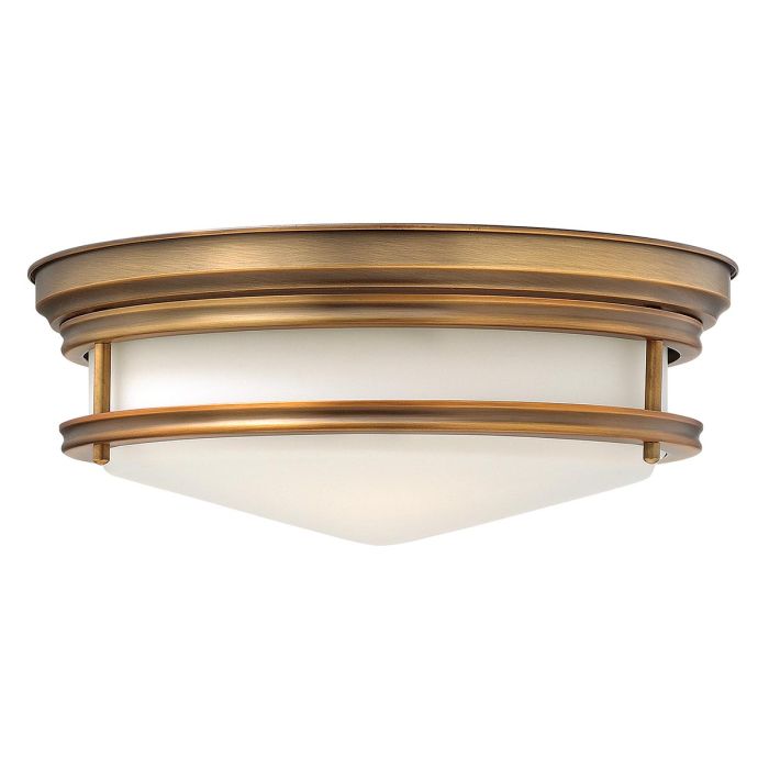 elstead lighting Hadley 3 Light Flush - Brushed Bronze