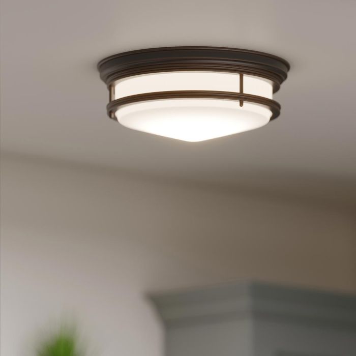 Elstead Lighting Hadley 3 Light Flush - Oil Rubbed Bronze