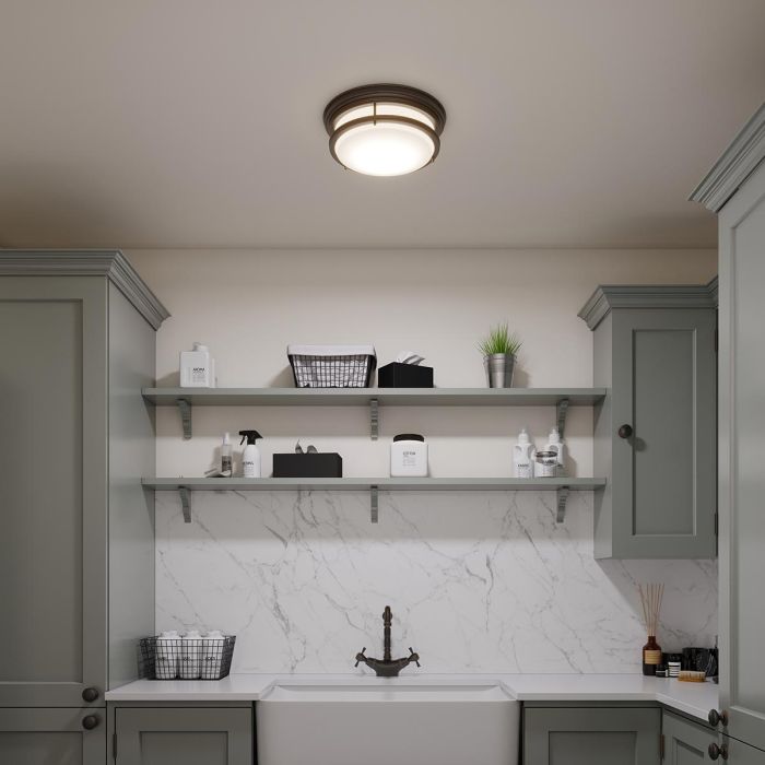 Elstead Lighting Hadley 3 Light Flush - Oil Rubbed Bronze