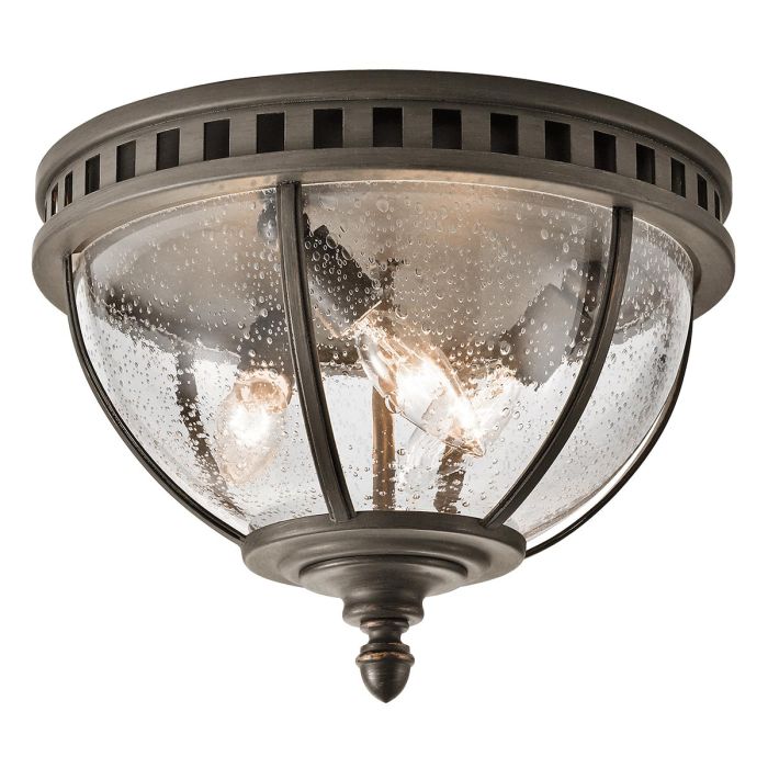 elstead lighting Halleron 3 Light Ceiling Flush - Londonderry