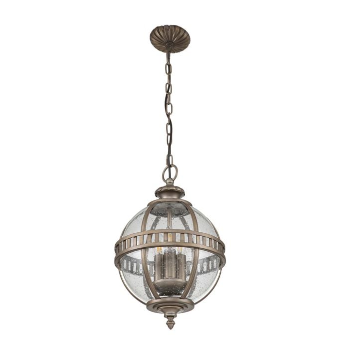 Elstead Lighting Halleron 3 Light Chain Lantern - Burnished Bronze