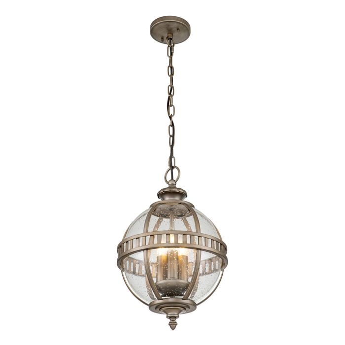 elstead lighting Halleron 3 Light Chain Lantern - Burnished Bronze