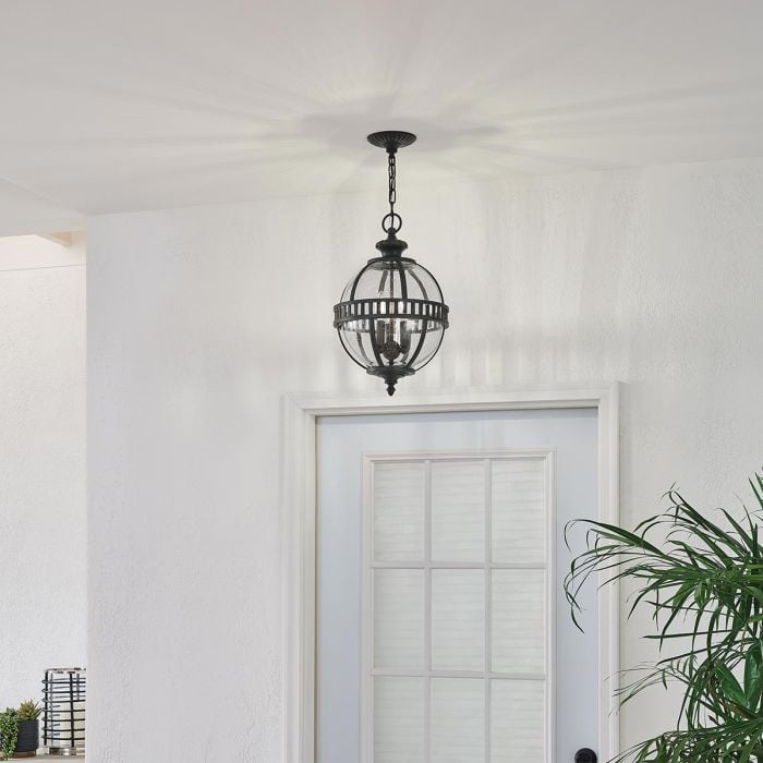 Elstead Lighting Halleron 3 Light Chain Lantern - Londonderry