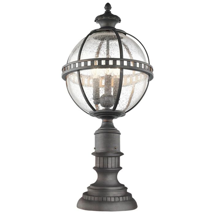 elstead lighting Halleron 3 Light Pedestal Lantern - Londonderry