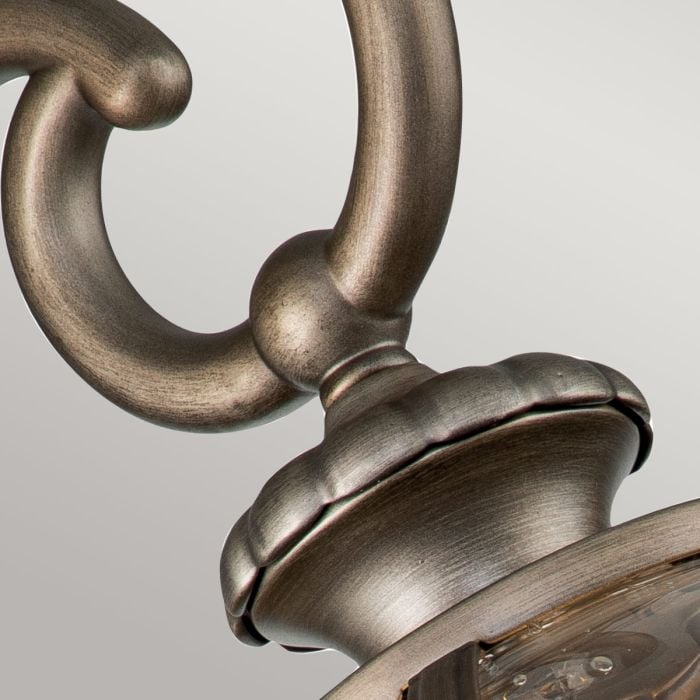 Elstead Lighting Halleron 3 Light Wall Lantern - Burnished Bronze