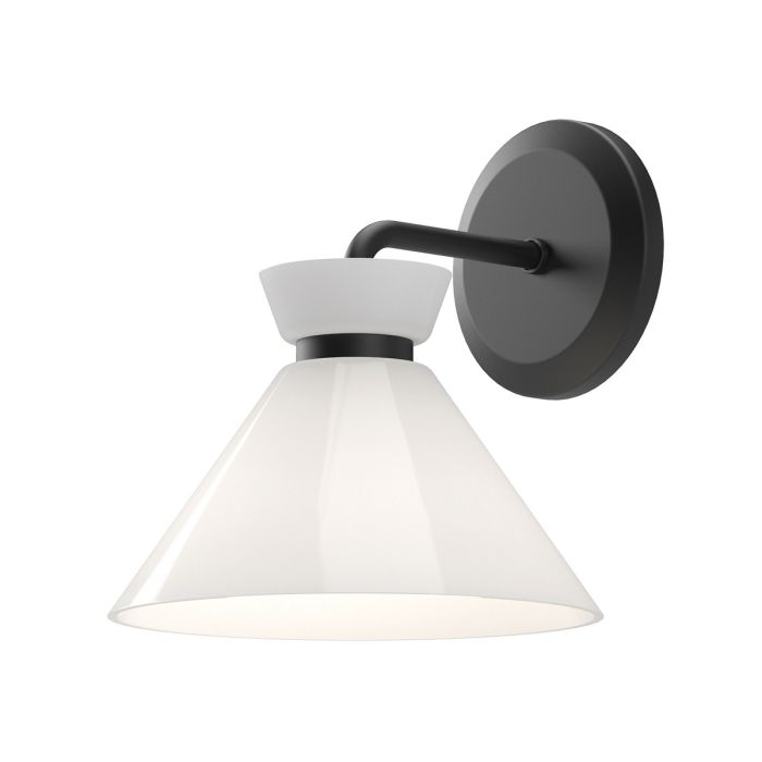 elstead lighting Halston 1 lt Wall Light - Matte Black