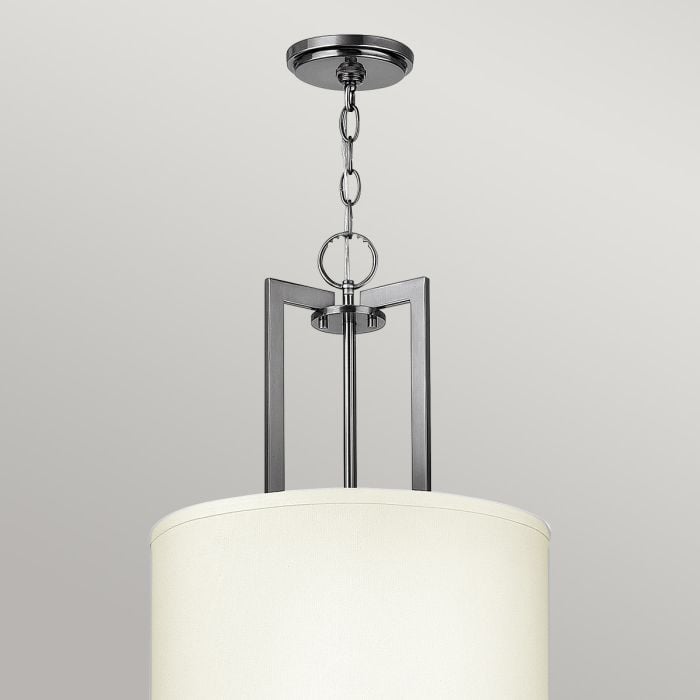 Elstead Lighting Hampton 3 Light Pendant - Antique Nickel