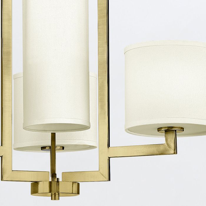 Elstead Lighting Hampton 4 Lt Chandelier - Brushed Brass