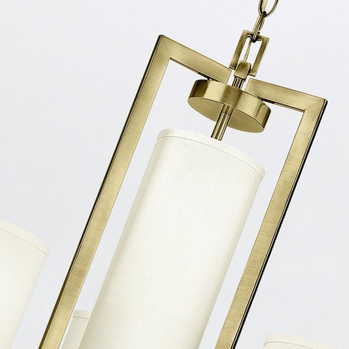 Elstead Lighting Hampton 4 Lt Chandelier - Brushed Brass