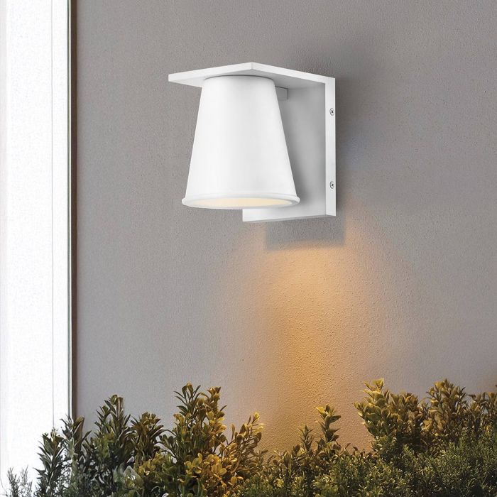 Elstead Lighting Hans Coastal Small Wall Lantern - Textured White
