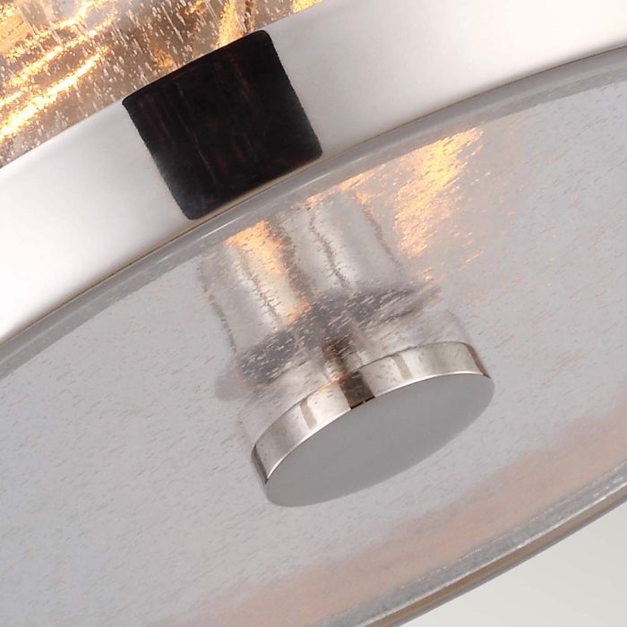 Elstead Lighting Harrow 2 Light Flush - Polished Nickel