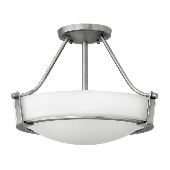 Elstead Lighting Hathaway 2 Light Small Semi-flush - Antique Nickel