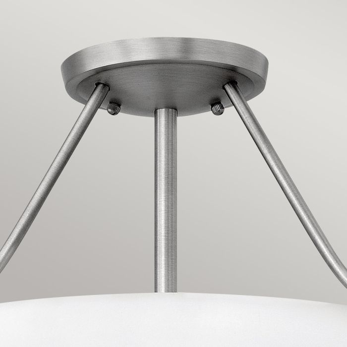 Elstead Lighting Hathaway 2 Light Small Semi-flush - Antique Nickel