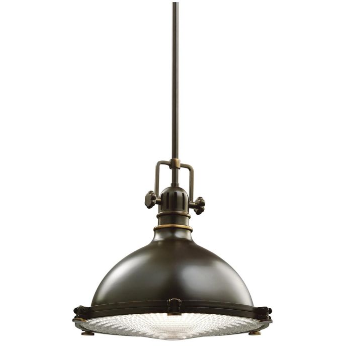 elstead lighting Hatteras Bay 1 Light Medium Pendant - Olde Bronze