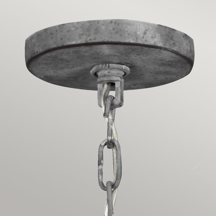 Elstead Lighting Haymarket 1 Light Pendant - Weathered Galvanized