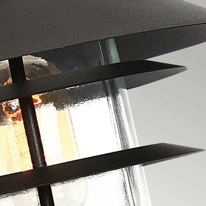 Elstead Lighting Helsingor 1 Light Pedestal Lantern - Black