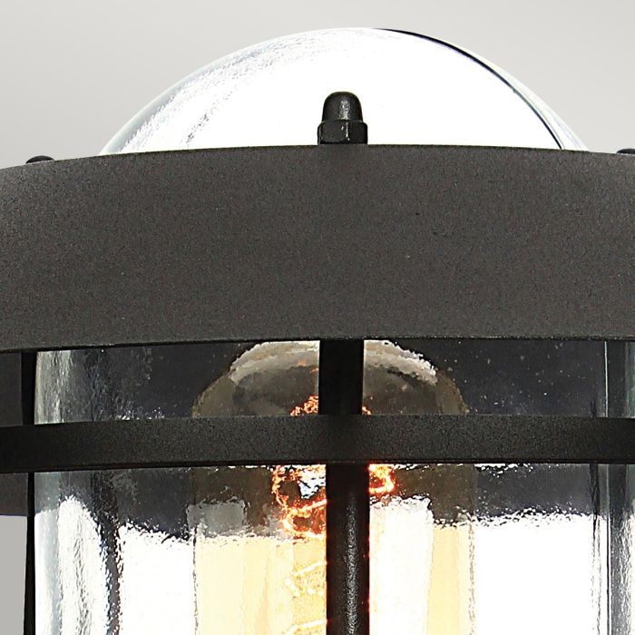 Elstead Lighting Helsingor 1 Light PIR Pedestal Lantern - Black
