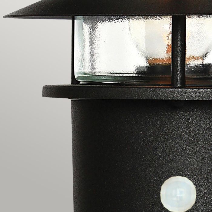 Elstead Lighting Helsingor 1 Light PIR Pedestal Lantern - Black
