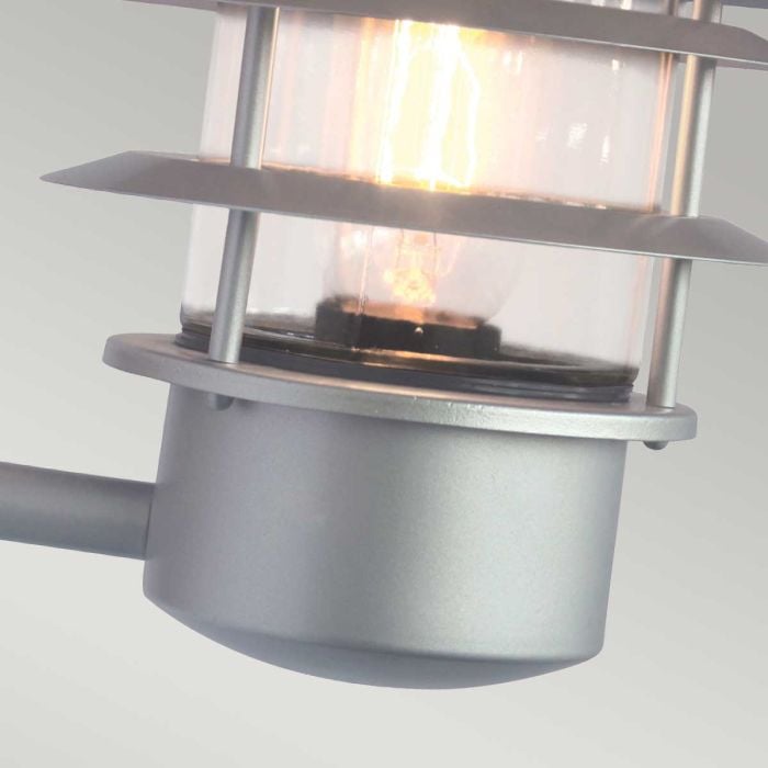 Elstead Lighting Helsingor 1 Light PIR Wall Lantern - Silver