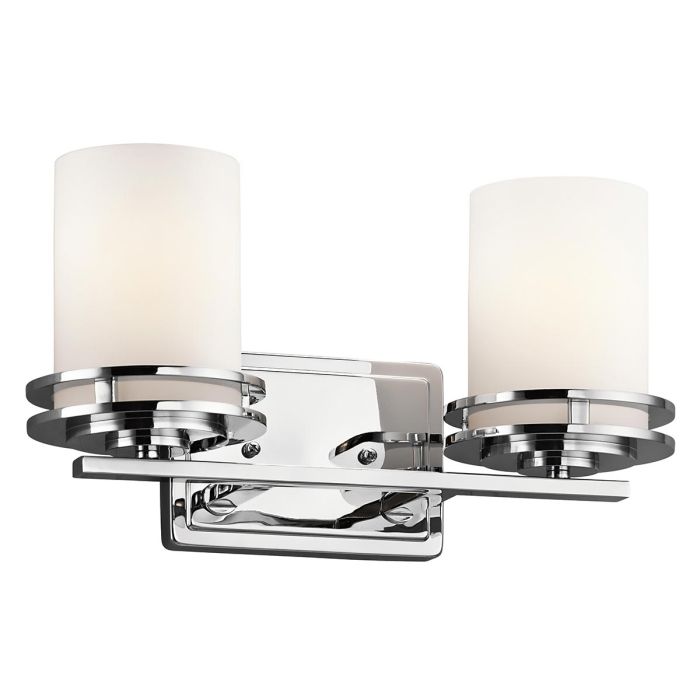 elstead lighting Hendrik 2 Light Wall Light - Polished Chrome