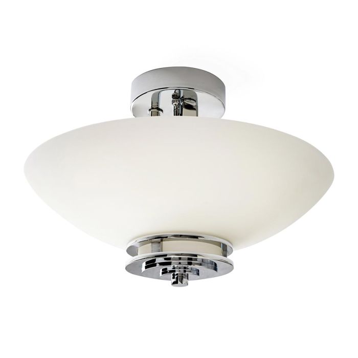elstead lighting Hendrik 3 Light Semi-Flush - Polished Chrome